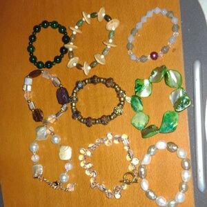 😃Ladies Gemstone 💎 Bracelet Lot
